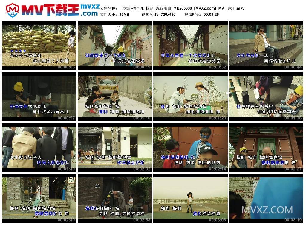 王大培-撸串儿_国语_流行歌曲_MB205630